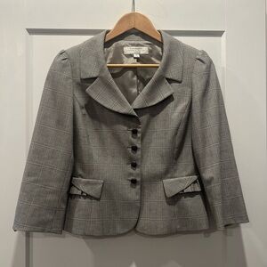 Tahari Petite Plaid Blazer